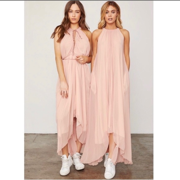 Hot As Hell NWT Split At The Seams Dress Maxi XS/S Pink - Picture 1 of 14